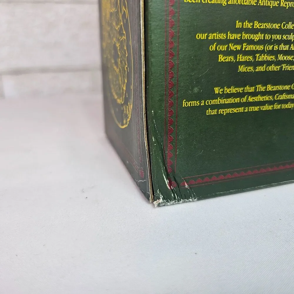 Boyds Bears Bearstone Christmas Ornaments 1996 #25700 #25702 Retired Lot 2 Box